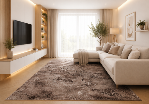 Covoare Dormitor - Covor Modern, Mira 24137, Maro, Dreptunghiular, Diverse Dimensiuni