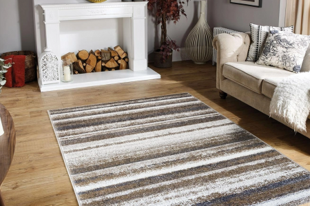 Covoare Living - Covor Mondo, Model B5EBE, Crem / Gri, Diferite Dimensiuni, 2280 gr/mp