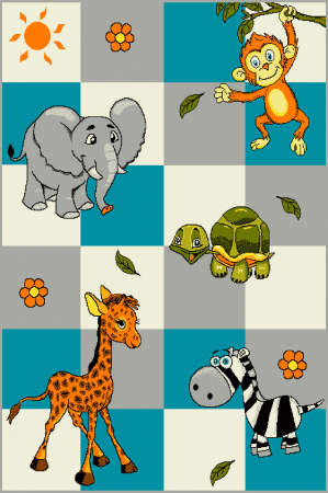 Covoare Copii - Covor Pentru Copii, Kolibri Animale, 11379-149, Gri, Diverse Dimensiuni, 2200 gr/mp