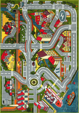 Covoare Copii - Covor Pentru Copii, Kolibri Drumulete 11296, Diverse Dimensiuni, 2200 gr/mp