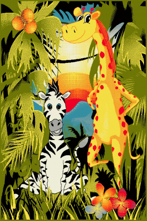 Covoare Copii - Covor Pentru Copii, Kolibri Animale, 11375-130, Verde, Diverse Dimensiuni, 2200 gr/mp