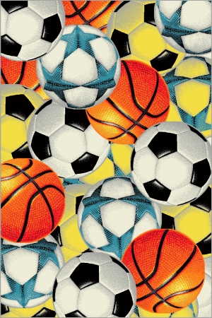 Covoare Copii - Covor Pentru Copii, Kolibri Mingi 11341, Gri, Diverse Dimensiuni, 2200 gr/mp