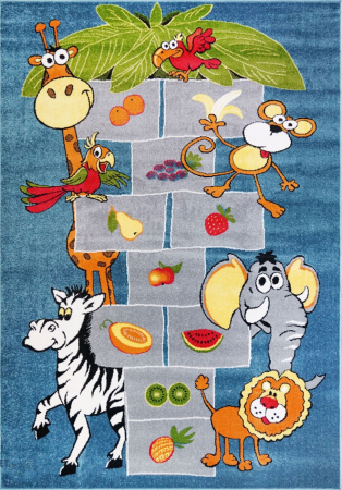 Covoare Copii - Covor Pentru Copii, Kolibri Sotron 11120, Albastru, Diverse Dimensiuni, 2200 gr/mp