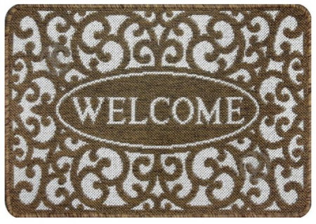 Covorase Intrare - Covor Pentru Usa Intrare, Flex 19141-91, Antiderapant, Maro, 50x80 cm