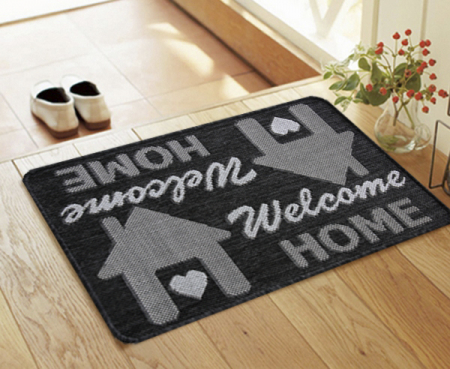 Covorase Intrare - Covor Pentru Usa Intrare, Flex 19504-80, Antiderapant, Gri, 50x80 cm