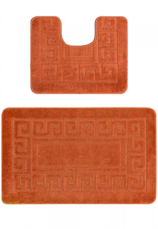 COVORAȘE - Set 2 Covorase Baie Ethnic Ginger, 50x80 cm, 40x50 cm