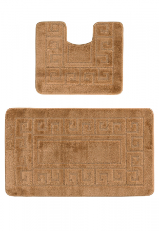Covorase Baie - Set 2 covorase baie Ethnic L, Brown, Diverse Dimensiuni