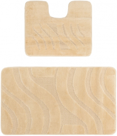 Covorase Baie - Set 2 covorase baie Symphony Beige, Diverse Dimensiuni