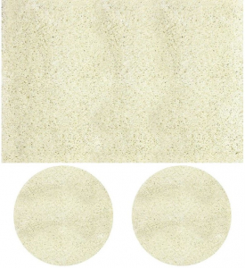 Covoare Pufoase - Set 3 Covoare Fantasy 12500-10, Alb: 1 buc. 120x170 cm, 2 buc. rotunde 67 cm.