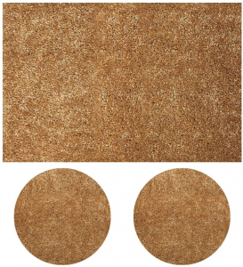 Covoare Pufoase - Set 3 Covoare Fantasy 12500-12, Maro Deschis, 1 buc 120x170 cm, 2 buc rotunde 67x67 cm