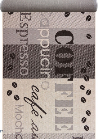 Traverse Hol - Traversa Antiderapanta Flex, 19052, Maro / Bej, Latime 133 cm, Diverse Lungimi