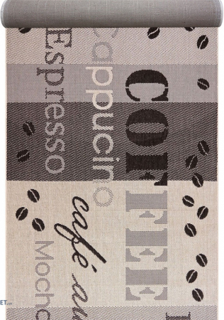 Traverse Hol - Traversa Antiderapanta Flex, 19052, Maro / Bej, Latime 75 cm, Diverse Lungimi