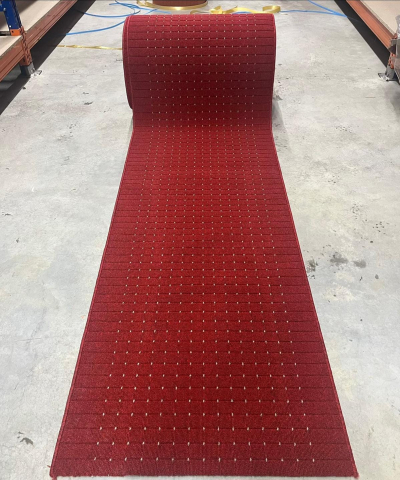 Traverse Baie - Traversa Antiderapanta, Stanford, Rosu, Latime 100 cm, Diverse Lungimi