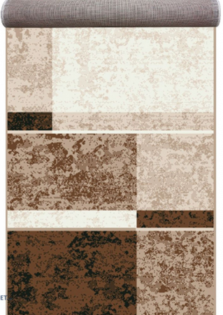 Traverse Dormitor - Traversa Covor, Cappuccino 16016, Crem / Maro, Latime 100 cm, Diverse Lungimi, 1700 gr/mp