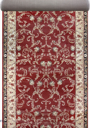 Traverse Dormitor - Traversa Covor, Lotos 523, Rosu, Latime 150 cm, Diverse Lungimi, 1800 gr/mp