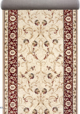 Traverse Dormitor - Traversa Covor, Lotos 523, Bej / Grena, Latime 60 cm, Diverse Lungimi, 1800 gr/mp