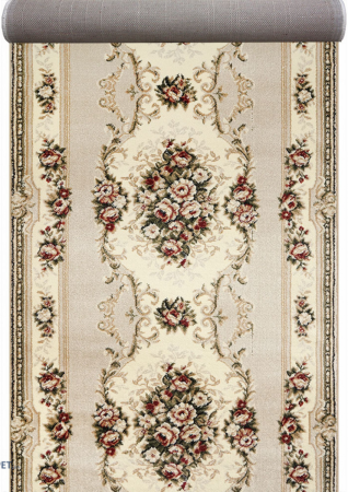 Traverse Hol - Traversa Covor, Lotos 574-100, Crem / Bej, Latime 120 cm, Diferite Lungimi, 1800 gr/mp