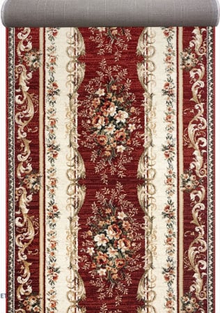 Traverse Dormitor - Traversa Covor, Lotos 535, Grena, Latime 60 cm, Diverse Lungimi