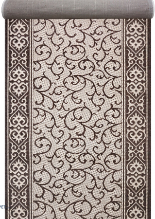 Traverse Moderne si Geometrice - Traversa Covor, Natura 1918, Maro / Bej, Latime 80 cm, Diverse Lungimi