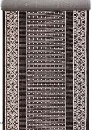 Traverse Moderne si Geometrice - Traversa Covor, Natura 903, Maro / Bej, Latime 80 cm, Diverse Lungim