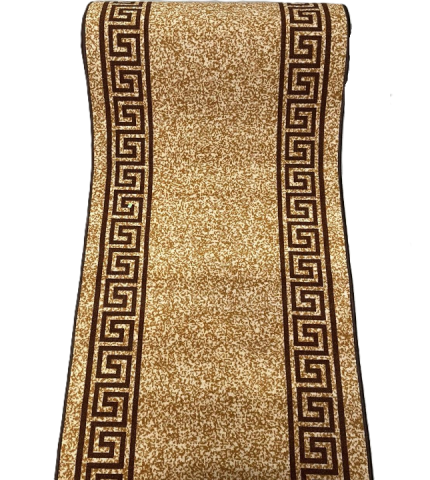 Traverse Hol - Traversa Model Print Manila ,Bej/Maro, Suport Pasla, Latime 60 cm, 820 gr/mp