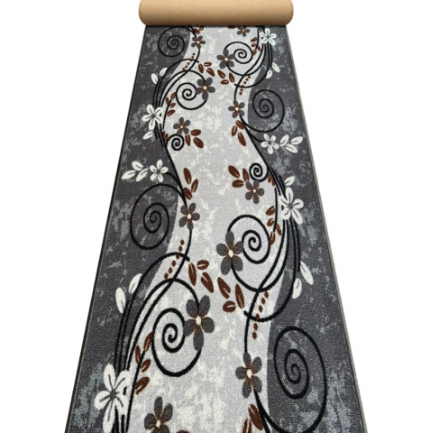 Traverse Hol - Traversa Model Print Seoul, Gri , Suport Pasla, Latime 80 cm, 820 gr/mp