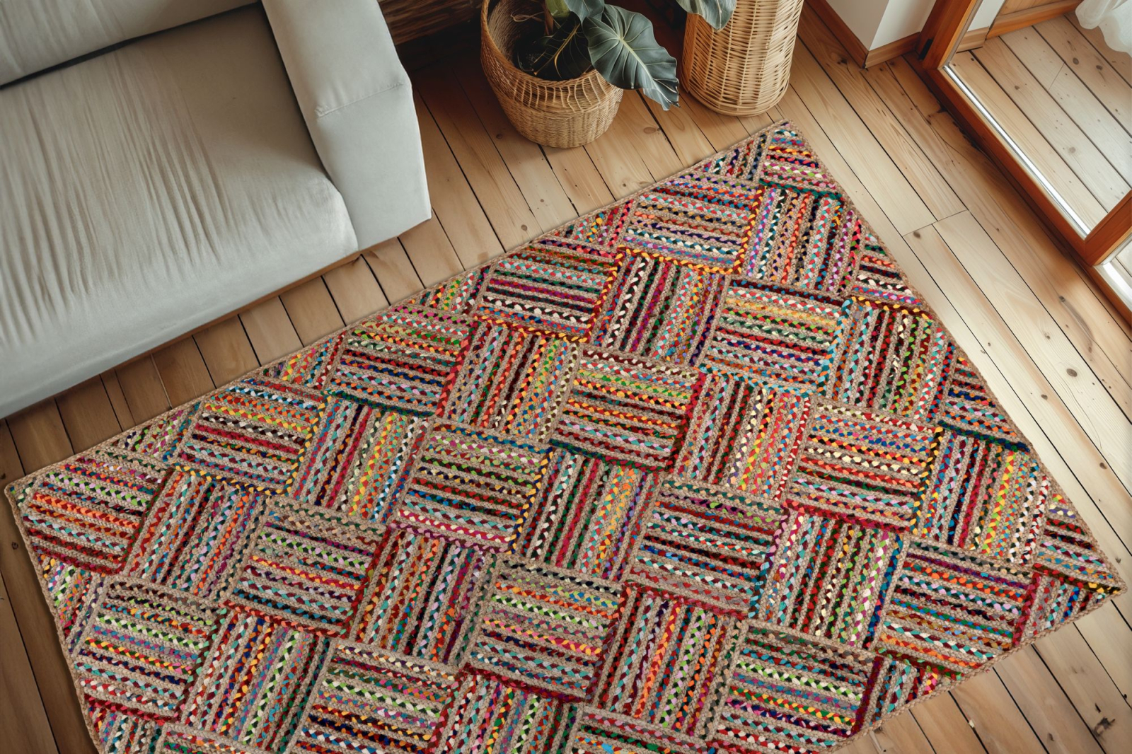 Covor Boho Tulum 355, Multicolor, Inaltime fir 6 mm [4]