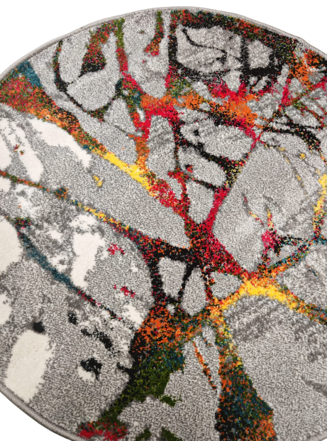 Covor Modern, Kolibri Abstract, 11187, Multicolor, Rotund, 100x100 cm , 2200 gr/mp [2]
