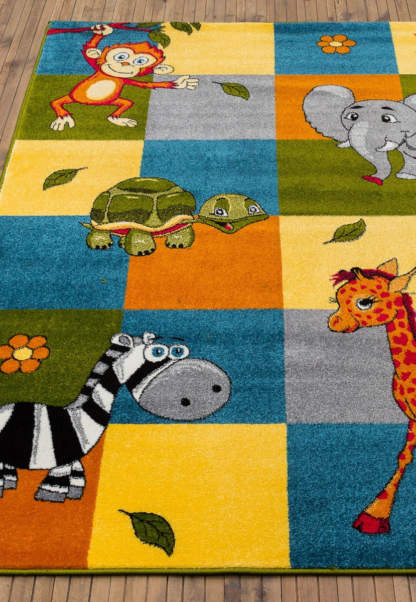 Covor Pentru Copii, Kolibri Animale, 11379-120, Multicolor, Diverse Dimensiuni, 2200 gr/mp [3]