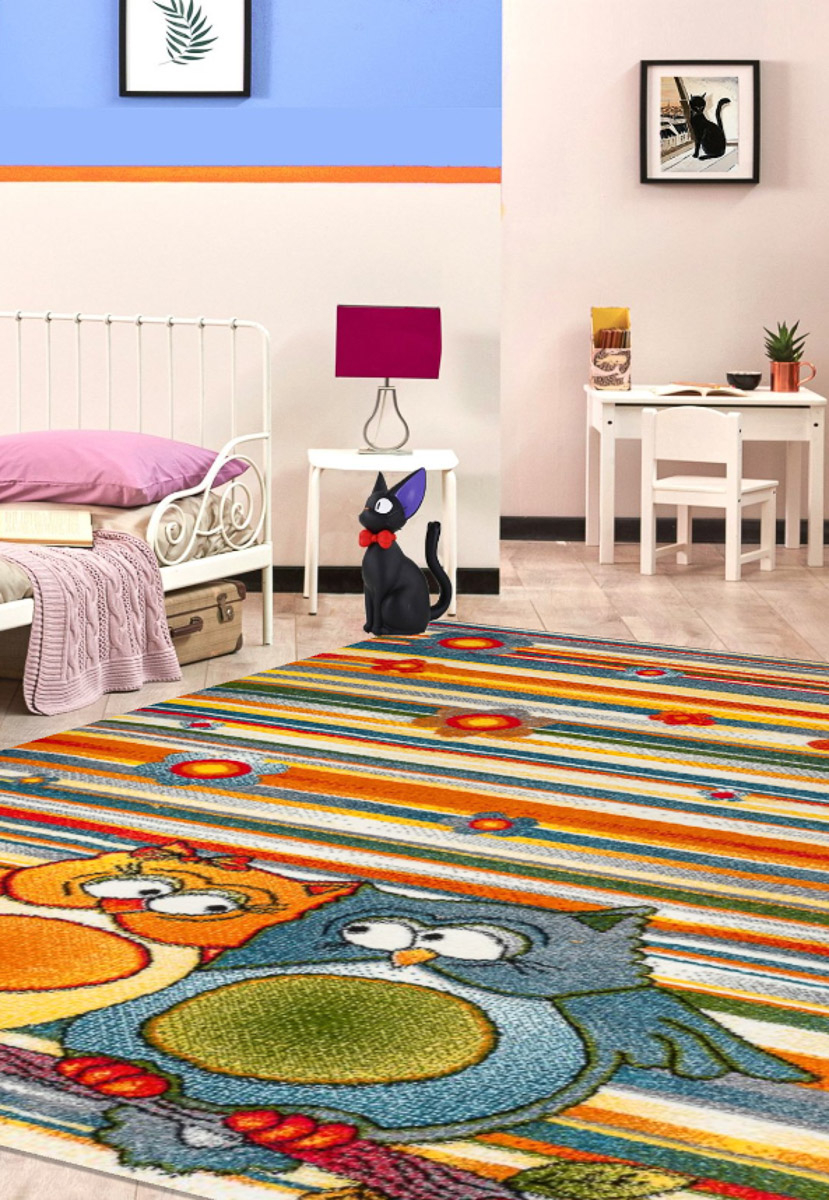 Covor Pentru Copii, Kolibri Bufnite, 11182-140, Multicolor, Diverse Dimensiuni, 2200 gr/mp [12]