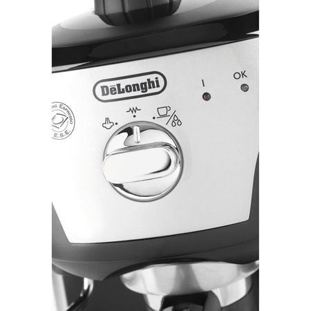 Espressor manual De'Longhi EC221.B, Dispozitiv spumare, Sistem cappuccino, 15 Bar, 1 l, Oprire automata, Negru/Gri [5]