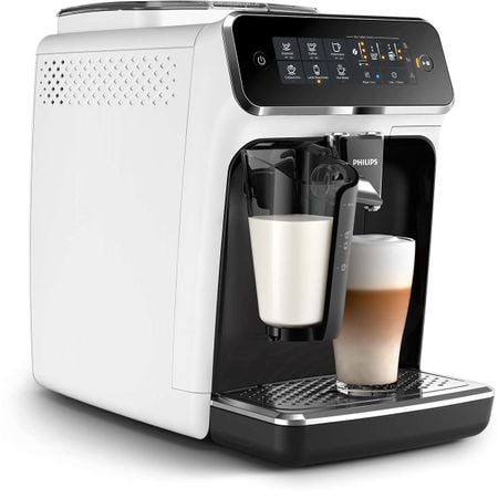 Espressor automat Philips EP3243.70, sistem de lapte LatteGo, 5 bauturi, filtru AquaClean, rasnita ceramica, optiune cafea macinata, ecran tactil, Alb [3]