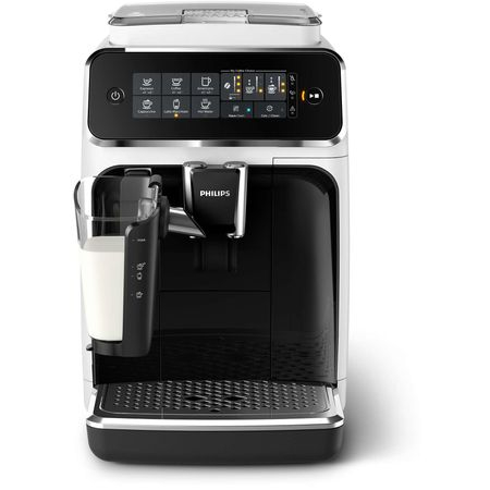 Espressor automat Philips EP3243.70, sistem de lapte LatteGo, 5 bauturi, filtru AquaClean, rasnita ceramica, optiune cafea macinata, ecran tactil, Alb [5]