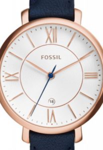 Ceas de dama original Fossil,analog cu carcasa rotunda Jacqueline, Bleumarin [1]