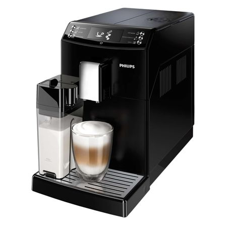 Espressor super-automat Philips EP3550/00, Sistem filtrare AquaClean, Carafa de lapte integrata, 5 setari intensitate, Optiune cafea macinata, 5 bauturi, Negru [1]