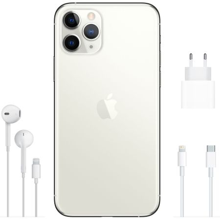 Telefon mobil Apple iPhone 11 Pro Max, 64GB, Silver, Argintiu [4]