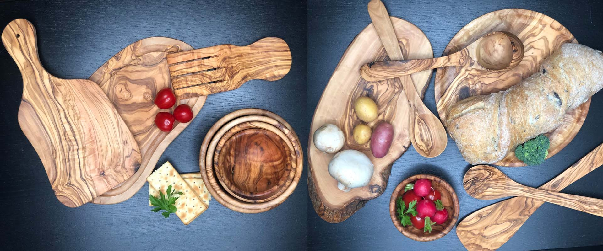 Ustensile bucatarie lemn maslin