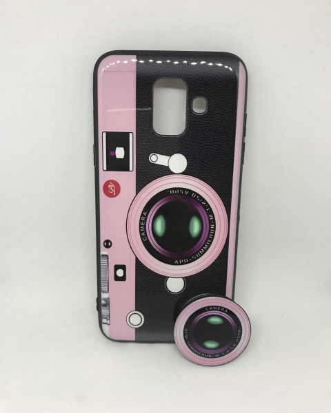 Husa + Phone Holder Vintage Camera Samsung Galaxy A6 2018 [1]