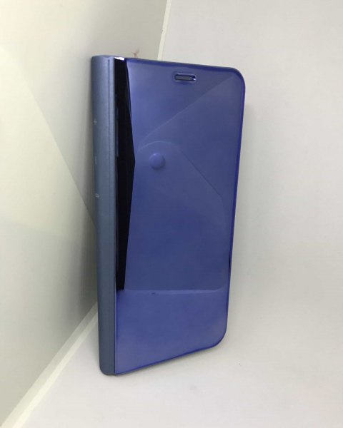 Husa Flip Clear View Mirror Blue Samsung Galaxy S9 [2]