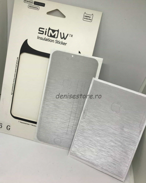 Folie Autocolanta Silver iPhone 6/6s [1]