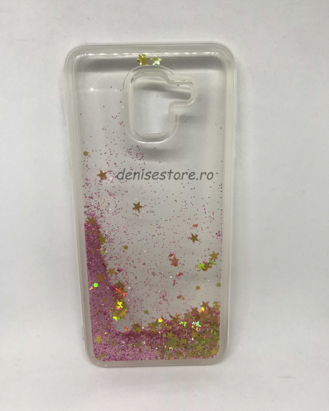Husa Sclipici Lichid Pink Samsung Galaxy J6 2018 [1]