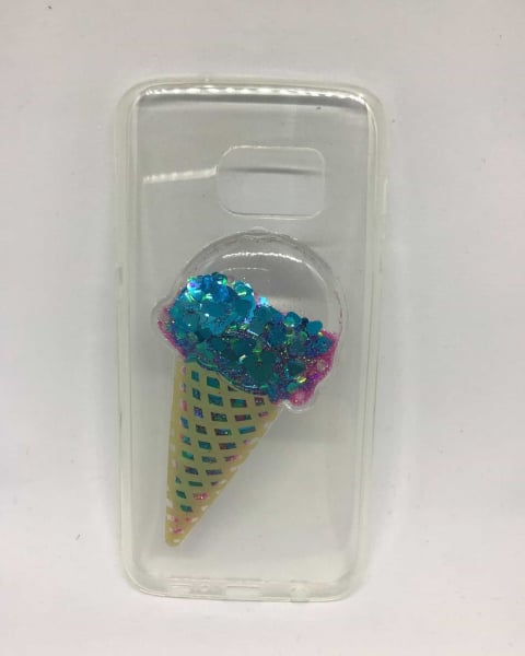 Husa Lichid Ice Cream Blue Samsung Galaxy S7 [1]