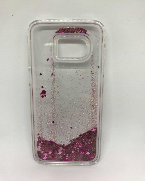 Husa Sclipici Lichid Pink Samsung Galaxy S7 Edge [1]