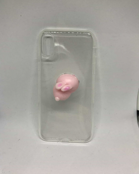 Husa Squishy Pink Rabbit iPhone X / XS [1]