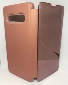 Husa Flip Clear View Mirror Rose Samsung Galaxy S10 Plus [0]