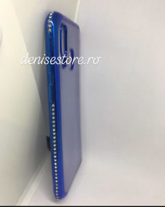 Husa Glitter Rhinestones Blue Samsung Galaxy A40 [1]