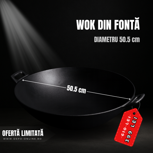 WOK DIN FONTA DIAMETRU 50,5 cm