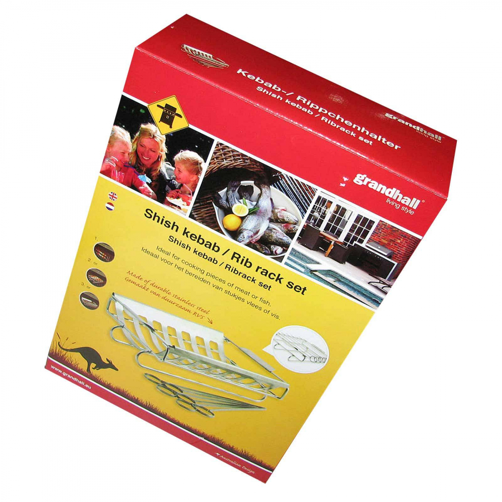 Accesoriu pentru gatit Kebab si suport pentru coaste Grandhall A06604050T [7]