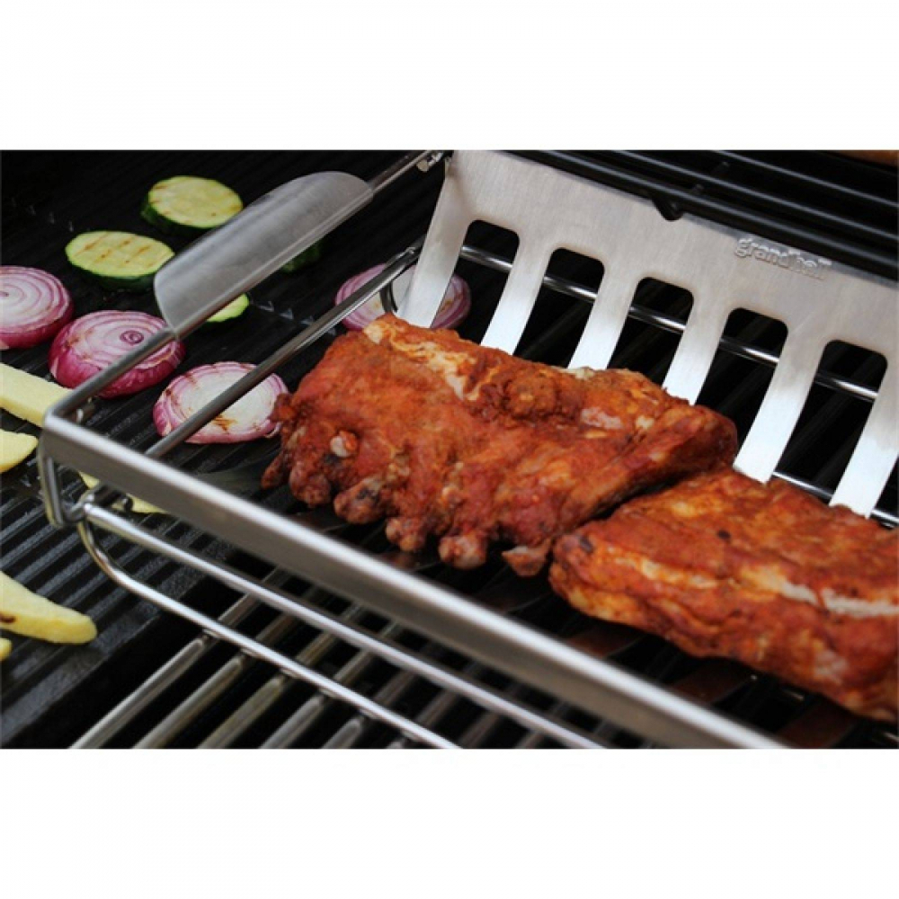 Accesoriu pentru gatit Kebab si suport pentru coaste Grandhall A06604050T [6]