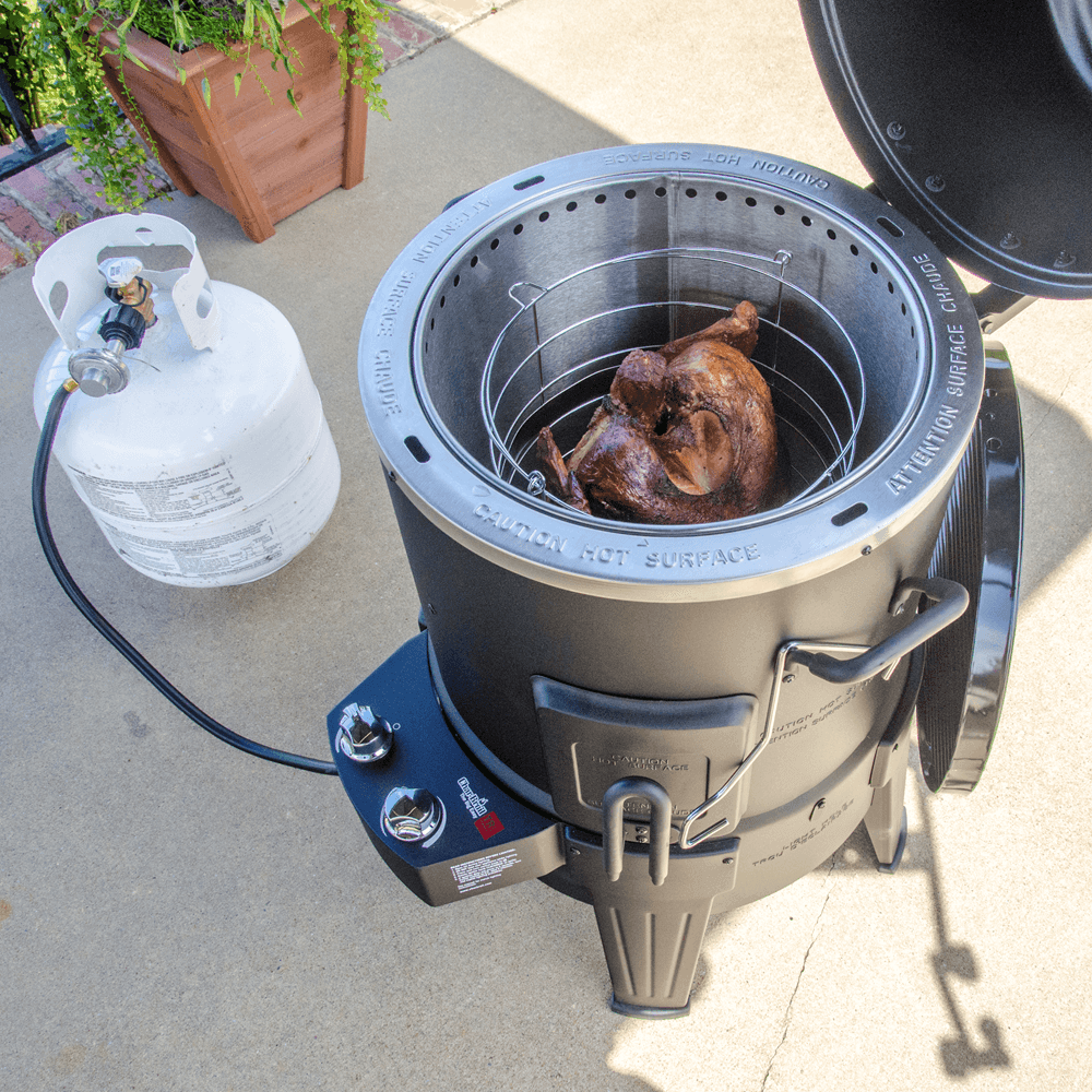 Afumatoare, cuptor si grill pe gaz cu arzator din Inox, Char-Broil The Big Easy 140678 [9]